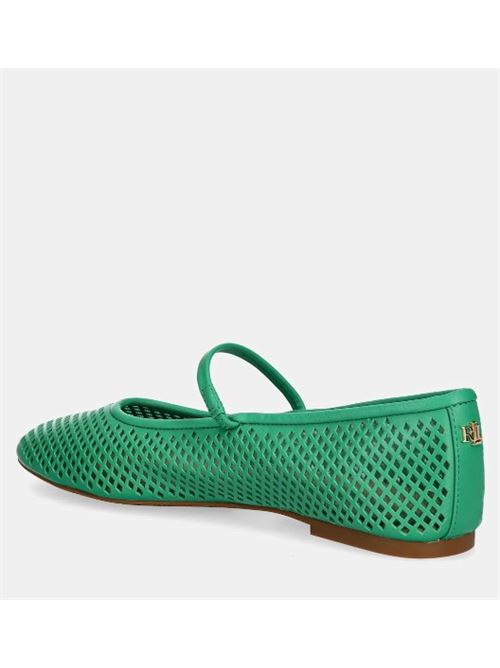 Leather ballerinas LAUREN RALPH LAUREN | JAYNA MJ-FLATS-MARY JANE.GREEN TOPAZ